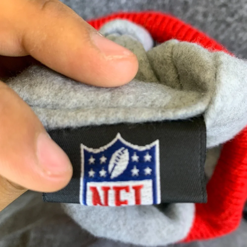 New Era San Francisco 49ers Beanie Youth OS Red Black Good Fleece Lined Knit